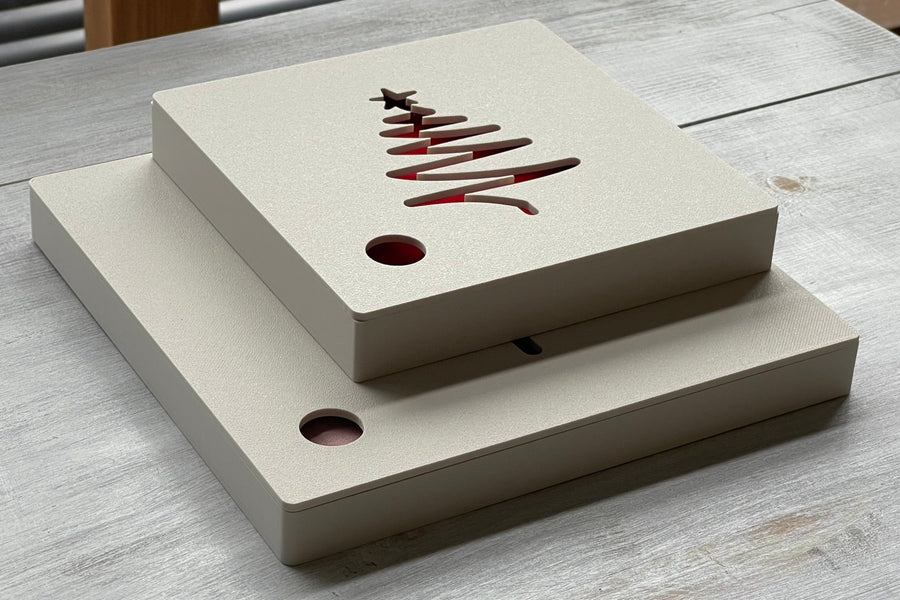 Kerstdoosje voor mini albums - Yellow Rebel