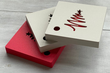 Kerstdoosje voor mini albums - Yellow Rebel